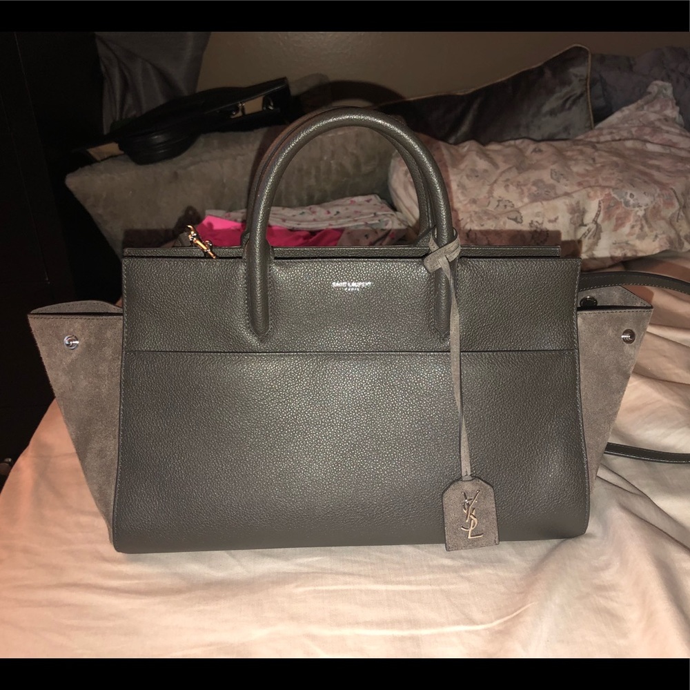 YSL leather suede medium handbag